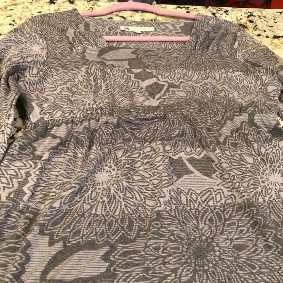 Japanese Weekend Maternity dress floral grey L - Picture 3 of 7